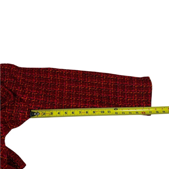Talbots Size 14P Red Tweed Wool Blend Blazer Double Breasted Classic Career NWT - Picture 5 of 7
